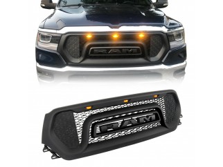 Front Grill Mesh Grille Rebel Style w/LED lights